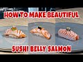 How to make beautiful nigiri using belly parts of salmon