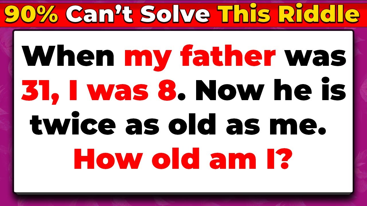 Power Riddle Only a Genius Can Solve These Riddles | Hard Tricky Riddles That Will ...