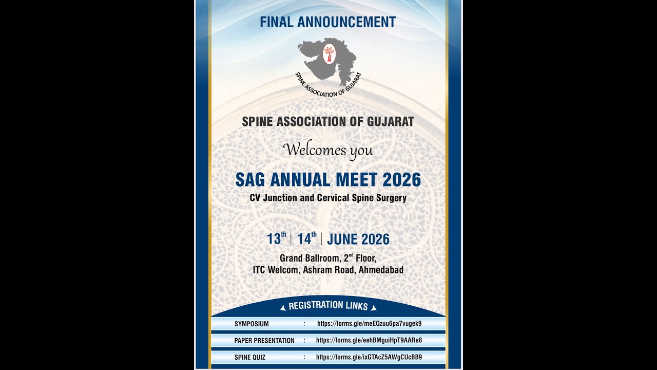 SAG Annual Meet 2026 Annual Scientific Meeting of Spine  - Day 2