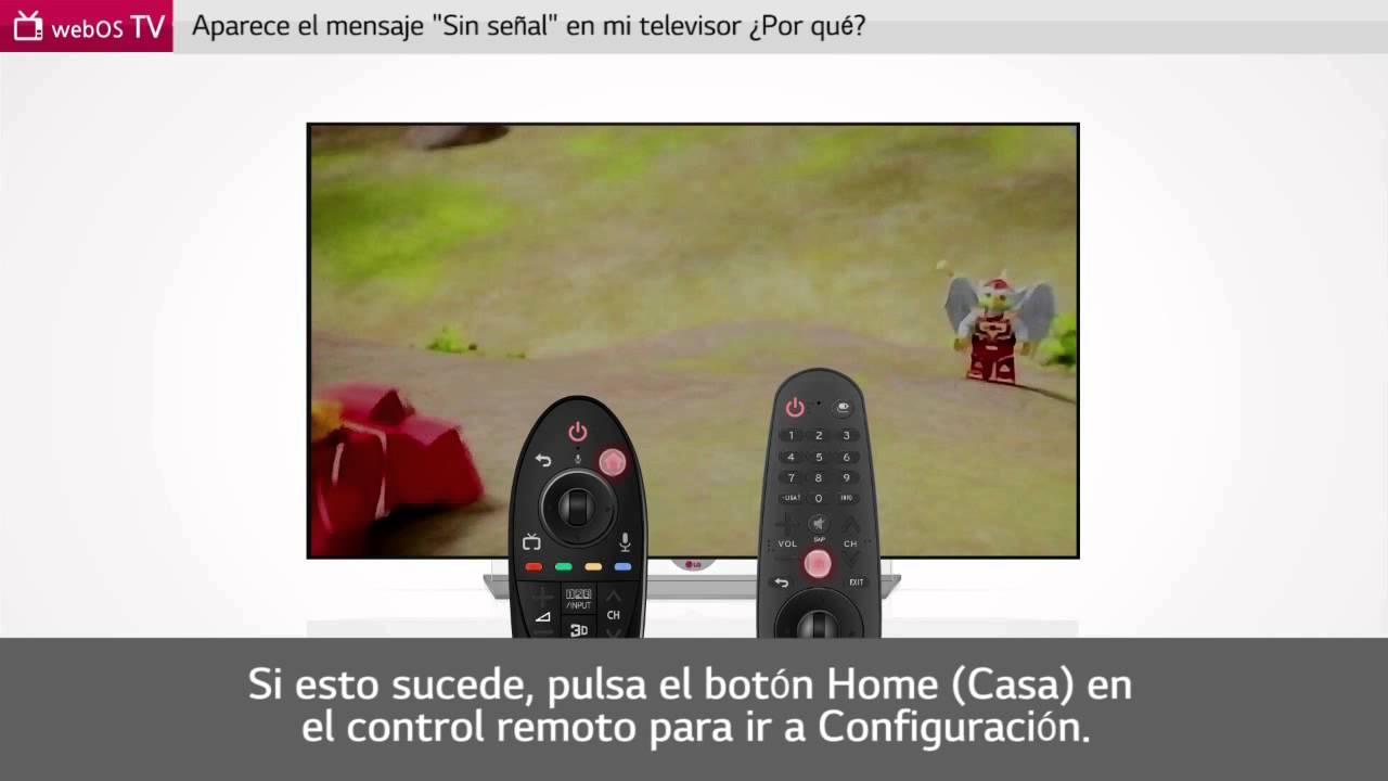 LG SmartTV con webOS: aparece el mensaje Sin Señal en la pantalla - YouTube