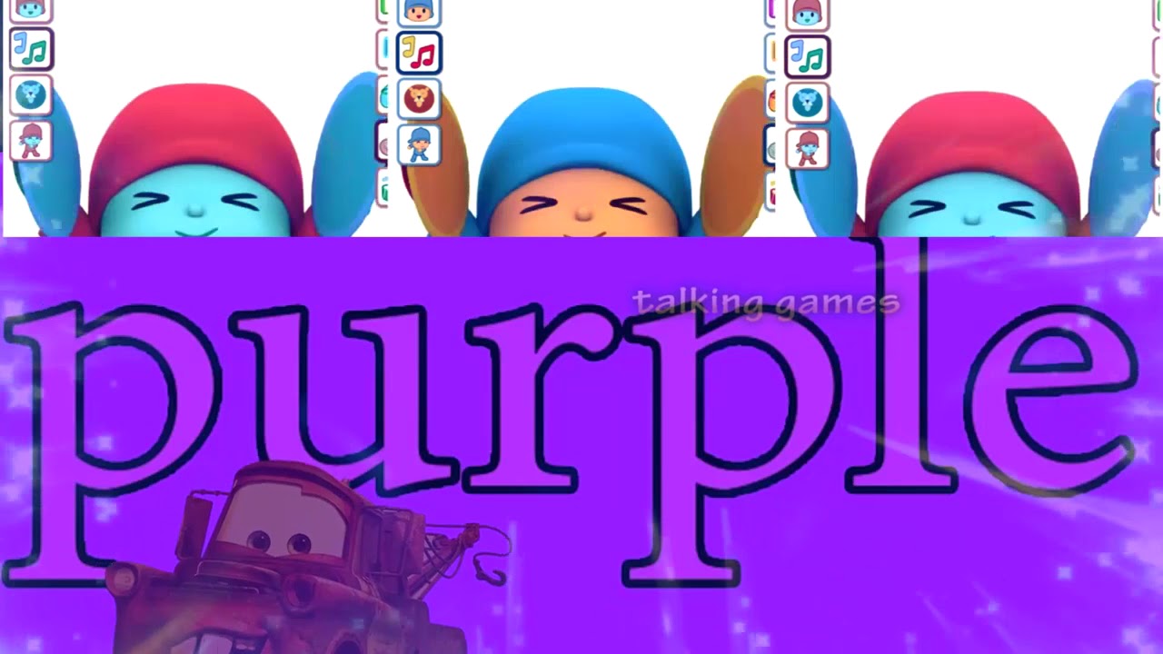 games people play Talking Pocoyo Colors Videos for Kids car racing Грузовичок Тачки Маквин