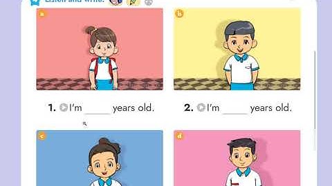 English 3 Unit 4 How old are you Lesson 2