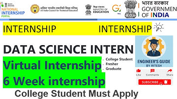 Virtual Data Science Internship in India 2025 | Machine Learning + Real-Time Projects #datascience