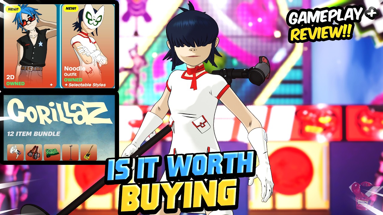 *NEW* The NOODLE & 2D Skin BUNDLE Is INSANE!! | Gameplay | In-Depth Review GORILLAZ Worth Buying?!