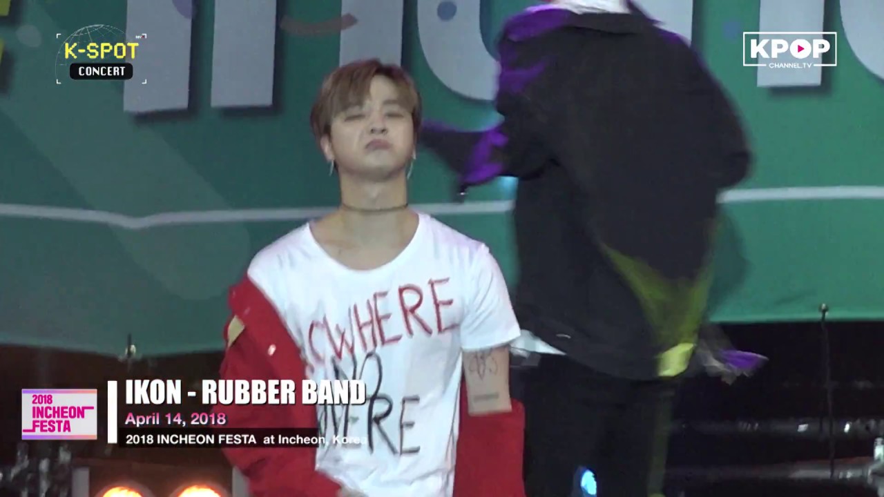 180414 iKON - RUBBER BAND at Incheon Festa K-Pop Concert