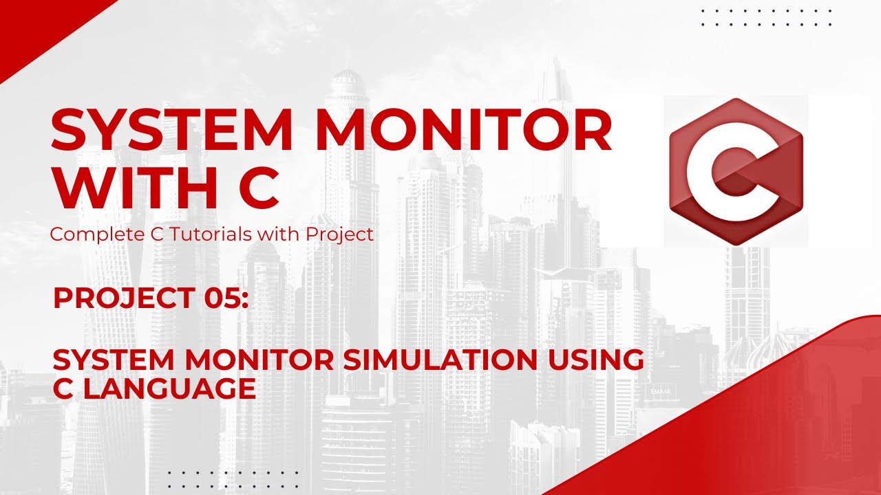 Build a System Monitor in C | Complete C Tutorials Project | Code Debug ...