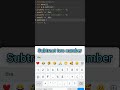 subtract two number program #short #codingc #python