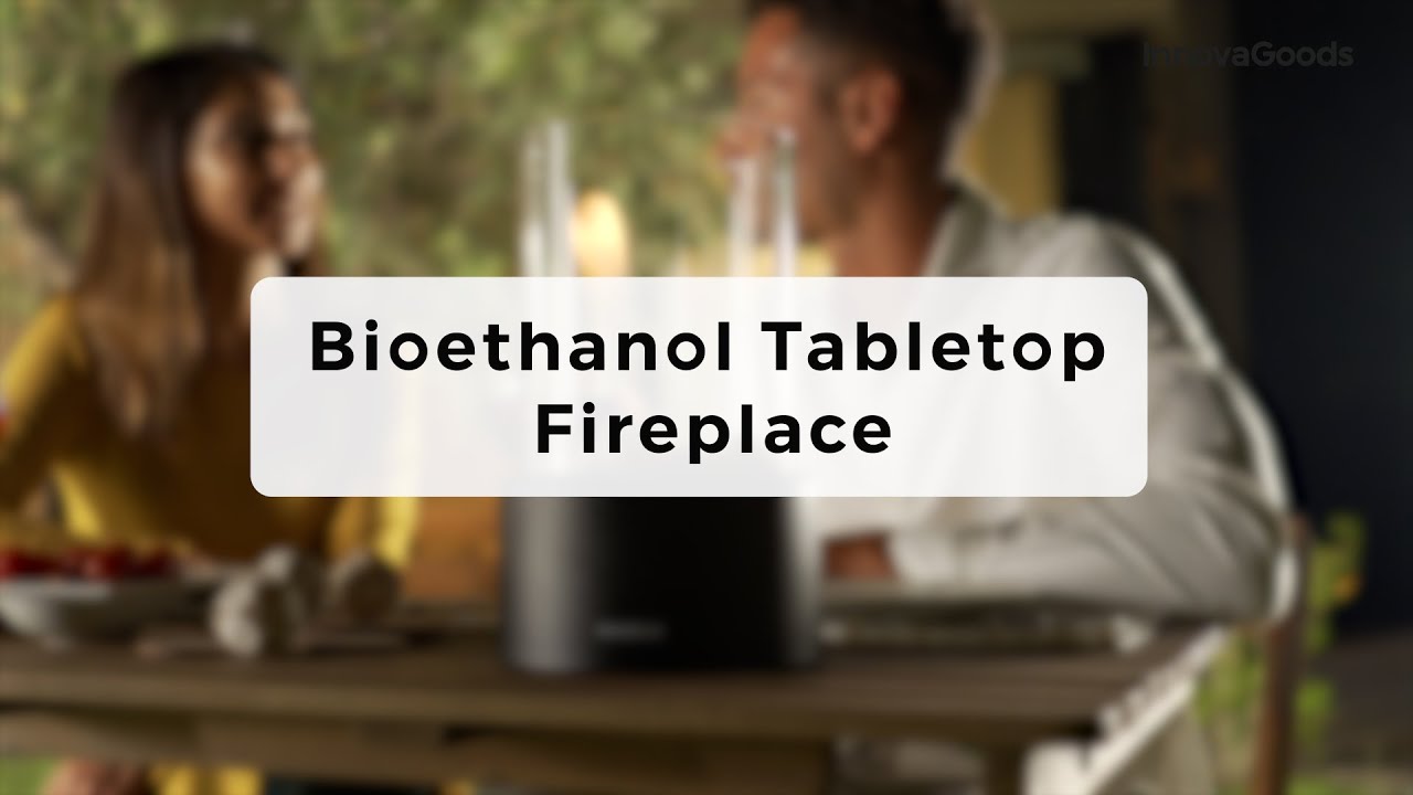 Innovagoods Cheminée De Table Au Bioéthanol Heatfir Clair