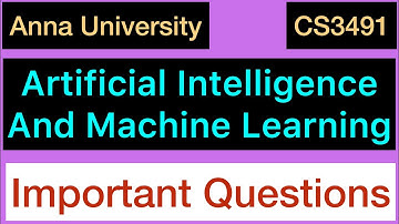 Artificial Intelligence And Machine Learning | Important Question | Anna University | Tamil