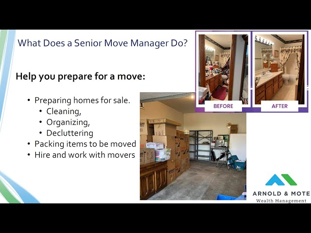 Working with Senior Move Manager - Tips for senior relocation, moving tips, decluttering, and more class=