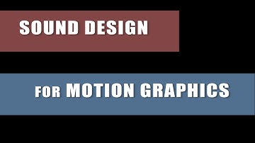 Sound Design for Motion Graphics - Demo Reel Ioana Hubanova