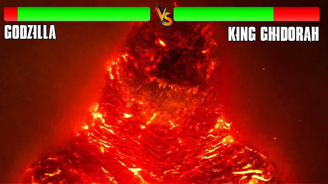 Download Godzilla Vs Ghidorah But Health Bar Is Enabled | Burning Godzilla Vs Ghidorah Final Battle Scene