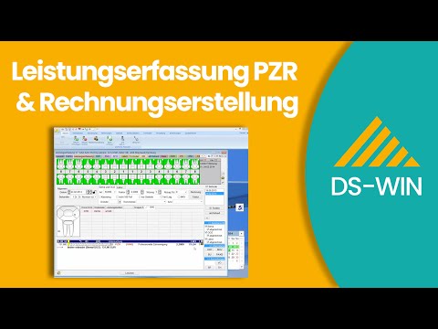 Leistungserfassung PZR und Rechnungserstellung bei Dampsoft DS-WIN