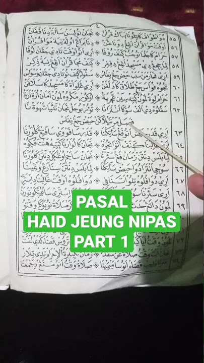 NADOM FIQIH SUNDA PASAL HAID JEUNG NIPAS | PART 1 #ngaji #nadzomsunda #shorts #short