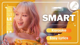 LE SSERAFIM - ‘Smart’ Instrumental | Karaoke with Easy Lyrics