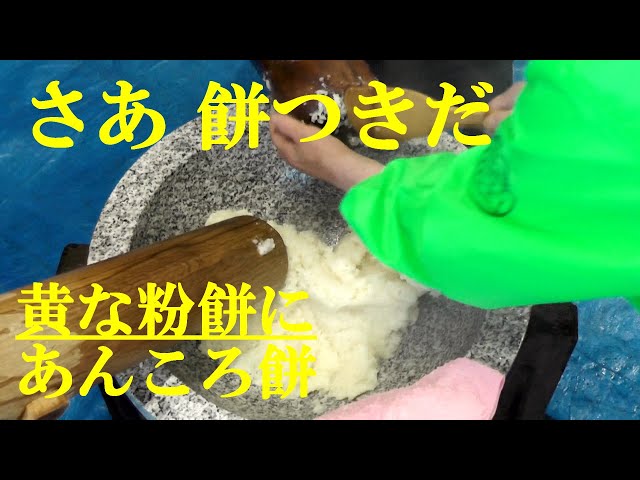 さあ、餅つきだ 黄な粉餅にあんころ餅 大崎四丁目 2024.12.15 - YouTube