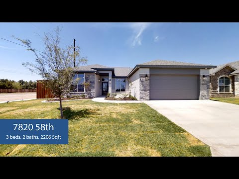 7820 58th St, Lubbock, TX home video tour