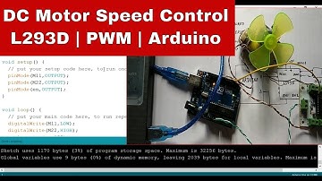 Arduino DC Motor Speed Control L293D