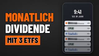 Jeden Monat Dividende mit 3 ETFs - reicht das für 1.000 €
