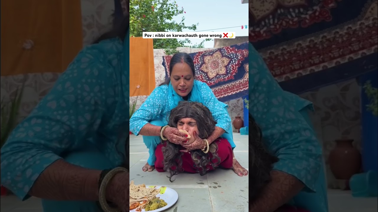 Nibbi on karwachauth gone wrong ❌ 🌙 most viral comedy 😂 