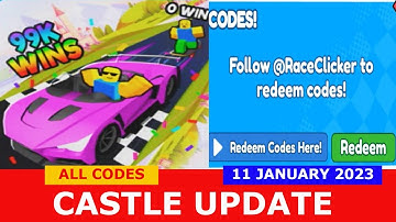 NEW UPDATE [CASTLE UPDATE] Race Clicker ROBLOX | ALL CODES | JANUARY 11, 2023