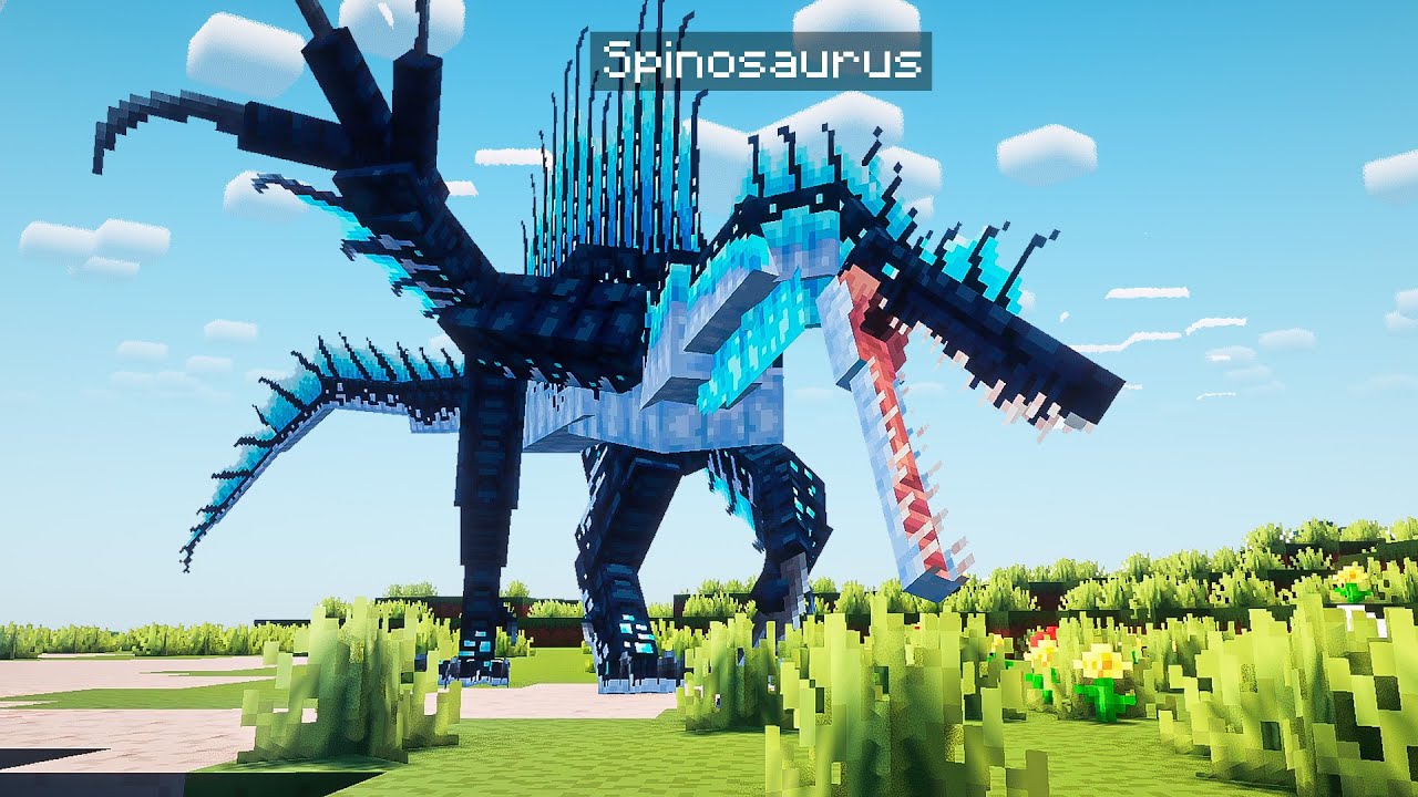 SPINOSAURUS in MINECRAFT - Raxiores from Raxiore MOD