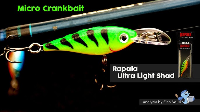 Rapala Ultra Light Shad 4cm/3g UV Glass Dot Ayu Fishing Lure – Country  Sports Northern Ireland