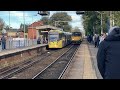 Tram  trainspotting 211023  including railway crossing