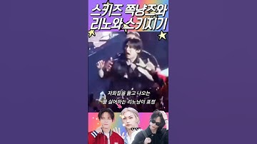 현진, 필릭스 쪽냥즈와 리노 지켜주는 스키지기♥️ 스트레이키즈 #현진 #필릭스 #리노 #댄스라차 #이리노