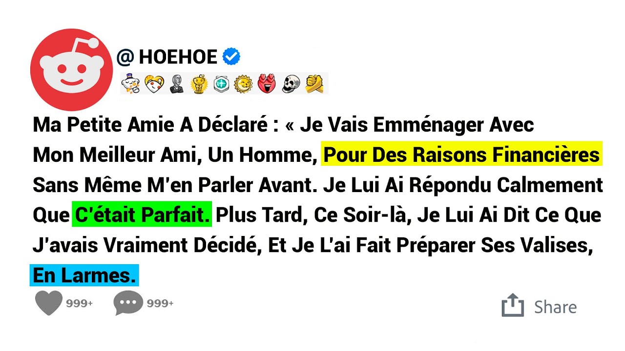 Ma Petite Amie A Déclaré : « Je Vais Emménager Avec Mon Meilleur Ami, Un Homme, Pour Des Raisons