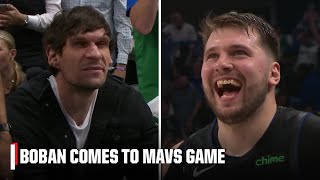 Boban Marjanovic shows up to support Luka Doncic \& the Mavs vs. the Clippers | NBA on ESPN