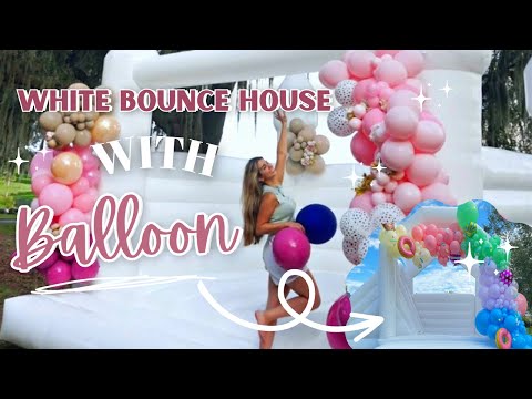 Bounce house balloon decoration, Tips, Outdoor installation