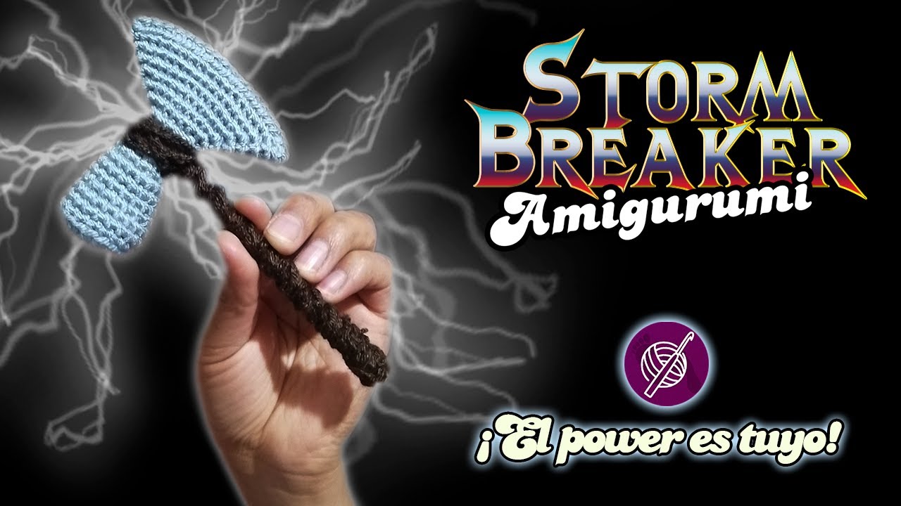💪💪Hagamos a Rompetormentas o Stormbreaker a crochet para Thor: amor y trueno😍😍 #CrochetAPasitos