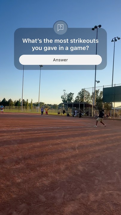How many strikeouts did you give in a game?? #baseball #pitcher #
