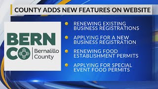 Bernalillo County adds online tools for business registration health permits