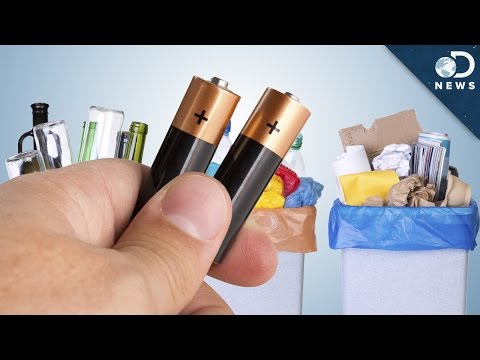 Video: Why can't batteries be thrown in the trash? Why is it dangerous?