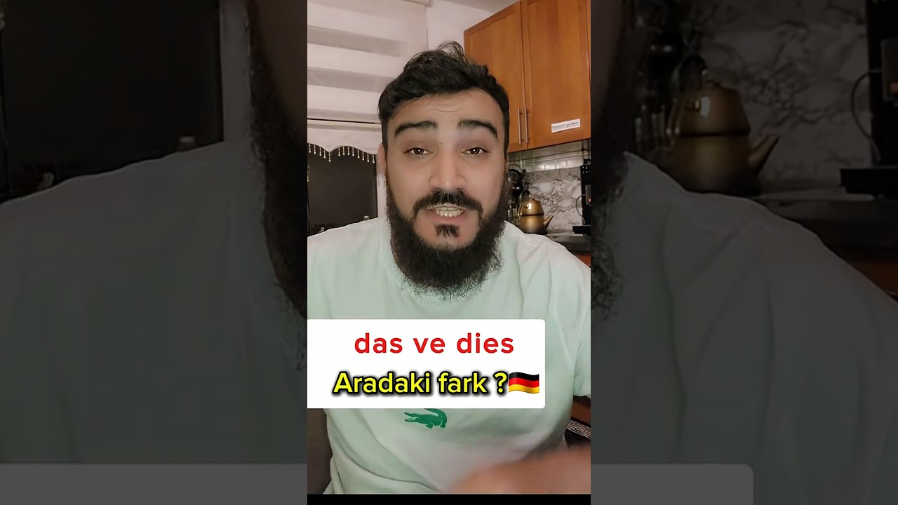 İşte aradaki fark 🫢 das T-Shirt, dieses T-Shirt 🇩🇪