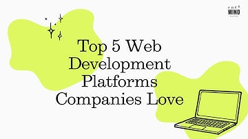 Top 5 Web Development Platforms Startups and SME Companies Love
