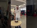 That's one way to enjoy your cake 😂 🎂