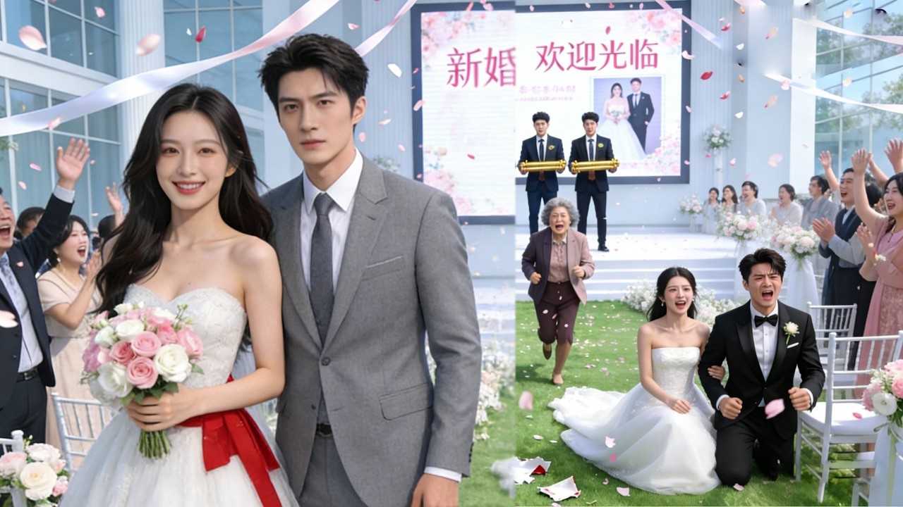 婚礼当天，丈夫为白月光逃婚。我转头对身边陌生男人说：‘新郎跑了，你上。’婚礼上他一个电话就让前夫家当场破产。