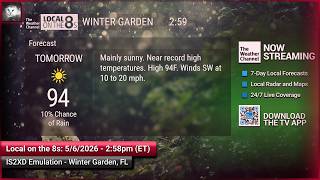 TWC Local on the 8s Emulation - 5/6/2026 - 2:58pm EDT | May Heat + Fire Weather Watch