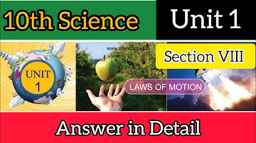10th science unit 1 laws of motion book back question with answers || Answer in detail