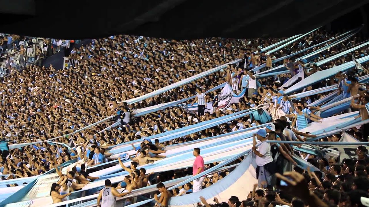 Muchachos, final y locura en la tribuna! Impresionante aliento. Racing 1 - 0 River