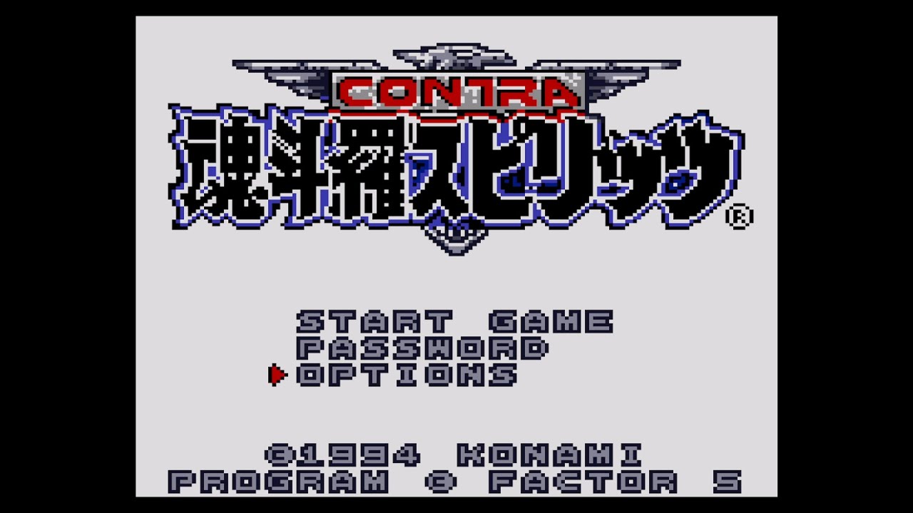 Contra Spirits (Japan) Game Boy — Полное прохождение 🎮