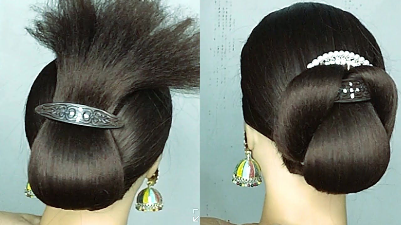 Simple & Unique Hairstyle For Daily Use _ Easy Hairstyle With लाक पिन _ Amazing Hairstyle Tutorial