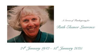 Ruth Eleanor Lawrence Funeral (12th March 2025)