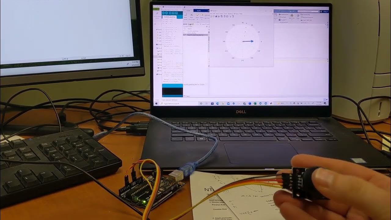 live joystick mapping using an Arduino controlled by Matlab - YouTube