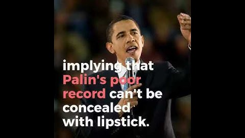 Lipstick on a pig: Where did the phrase come from?