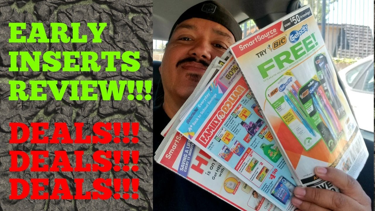 COUPON REVIEW AND EARLY INSERTS!!!!