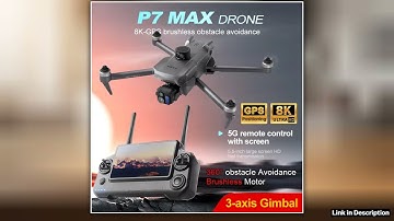 Professional P7 MAX 360 Obstacle Avoidance Drone GPS Return 8K Dual Camera FPV 3Axis Gimbal With Sc